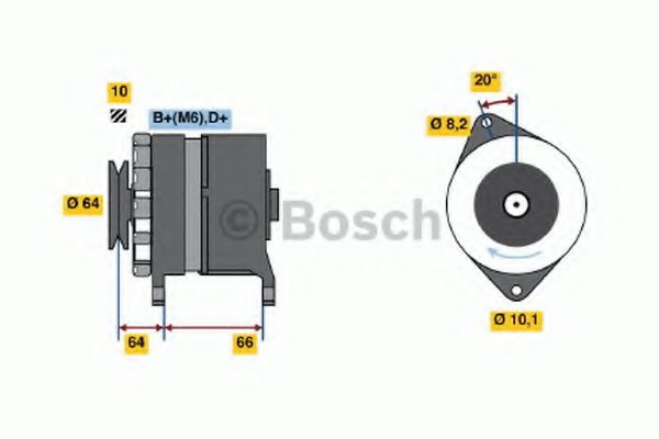 BOSCH 0 120 489 358 Alternator